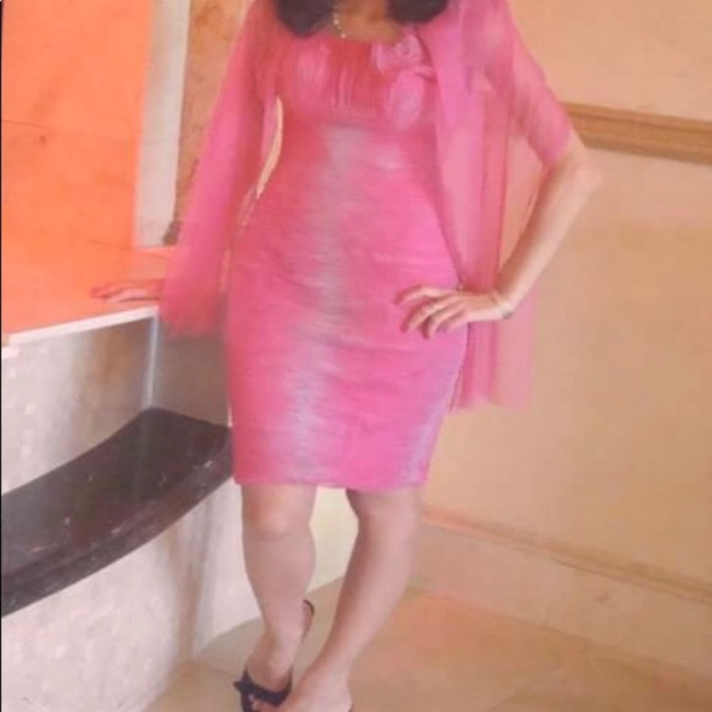 Pink party dress